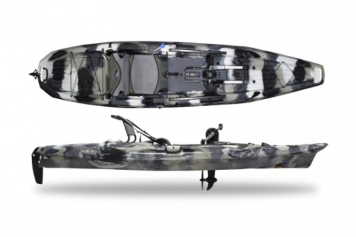 Kajak ANGLER 120 RAPID PEDAL DRIVE 375cm Wave Camo