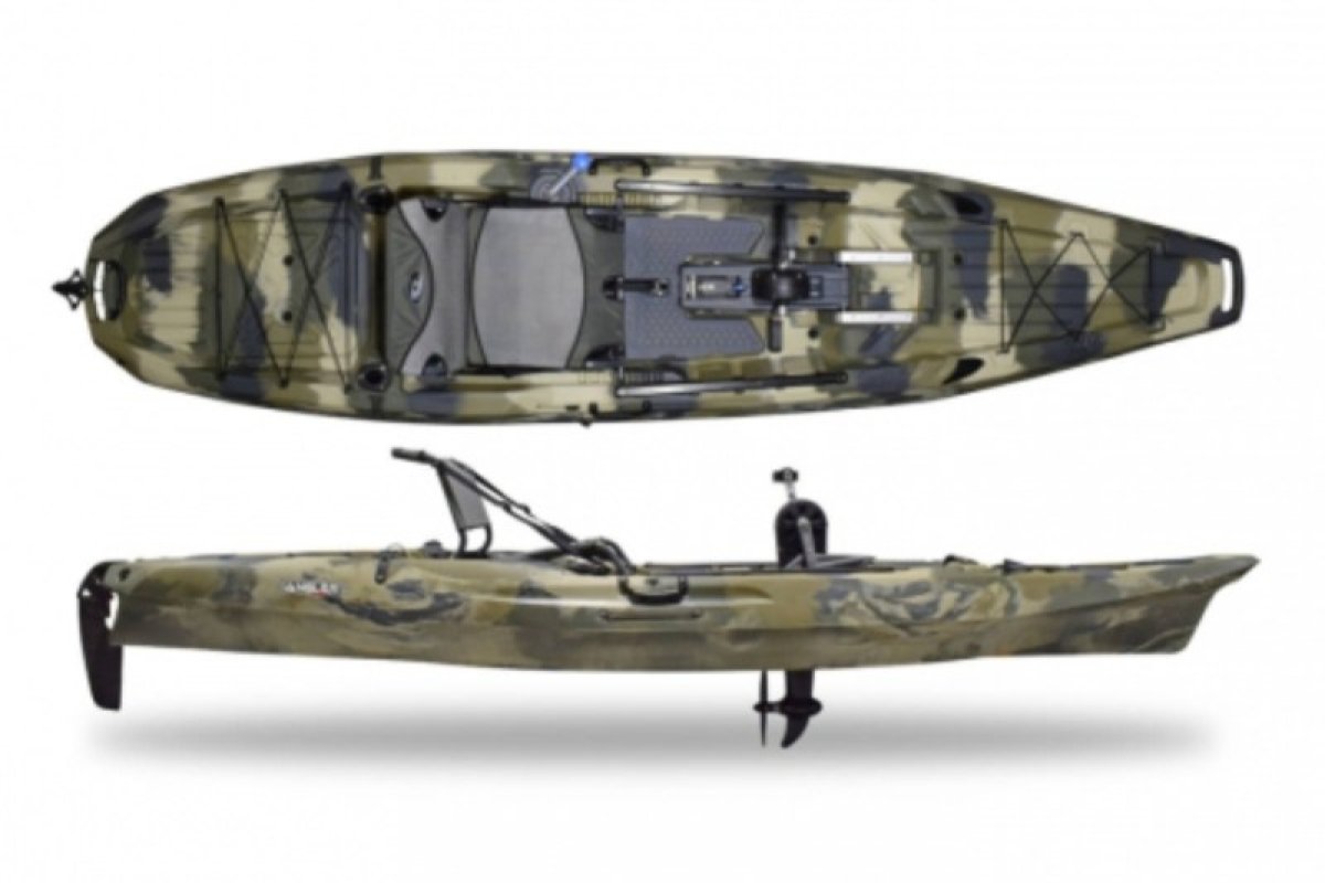 Kajak ANGLER 120 RAPID PEDAL DRIVE 375cm Wave Camo