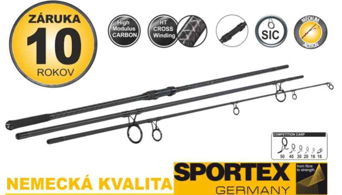 Kaprařské pruty Sportex Competition Carp CS-4, 3-díl 5272