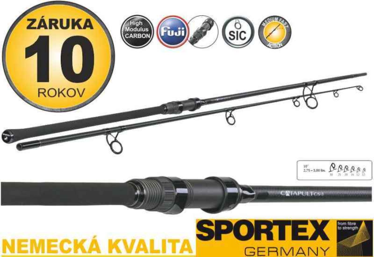 Kaprové pruty Sportex Catapult CS-3 Stalker 2-díl 2ks: 10ft 2,75lbs, 300cm M80