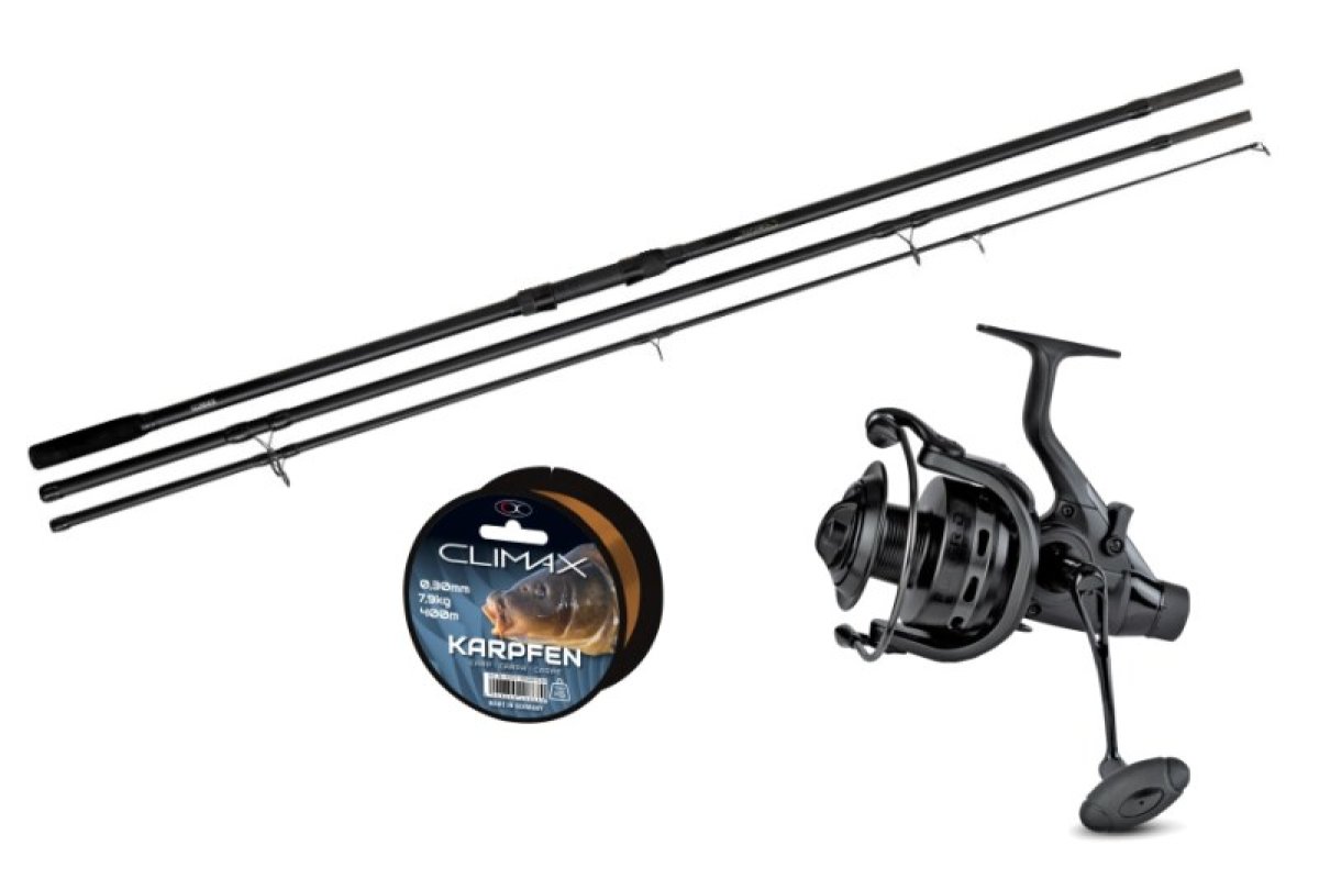 ZEBCO Kaprový set 3,9m/3Lbs+naviják BR10 000+silon