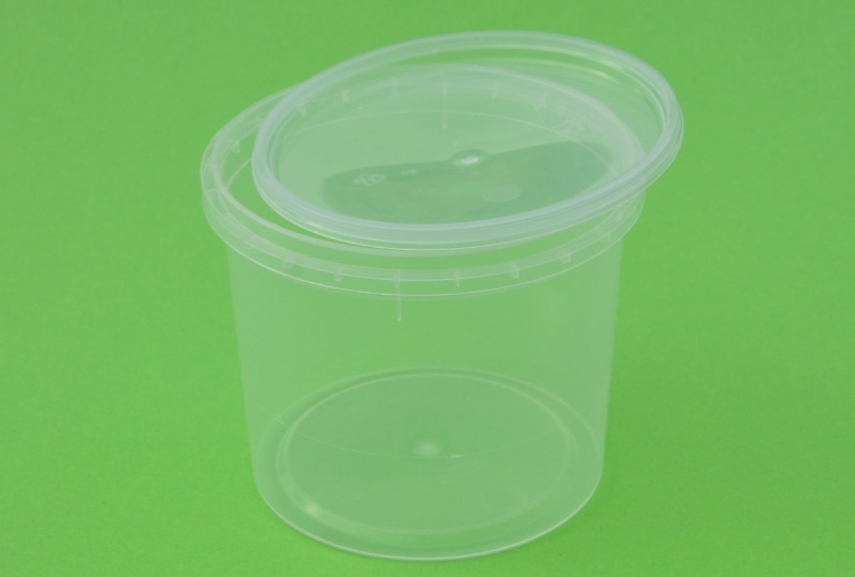 kelímek 365ml čirý s víkem čirým