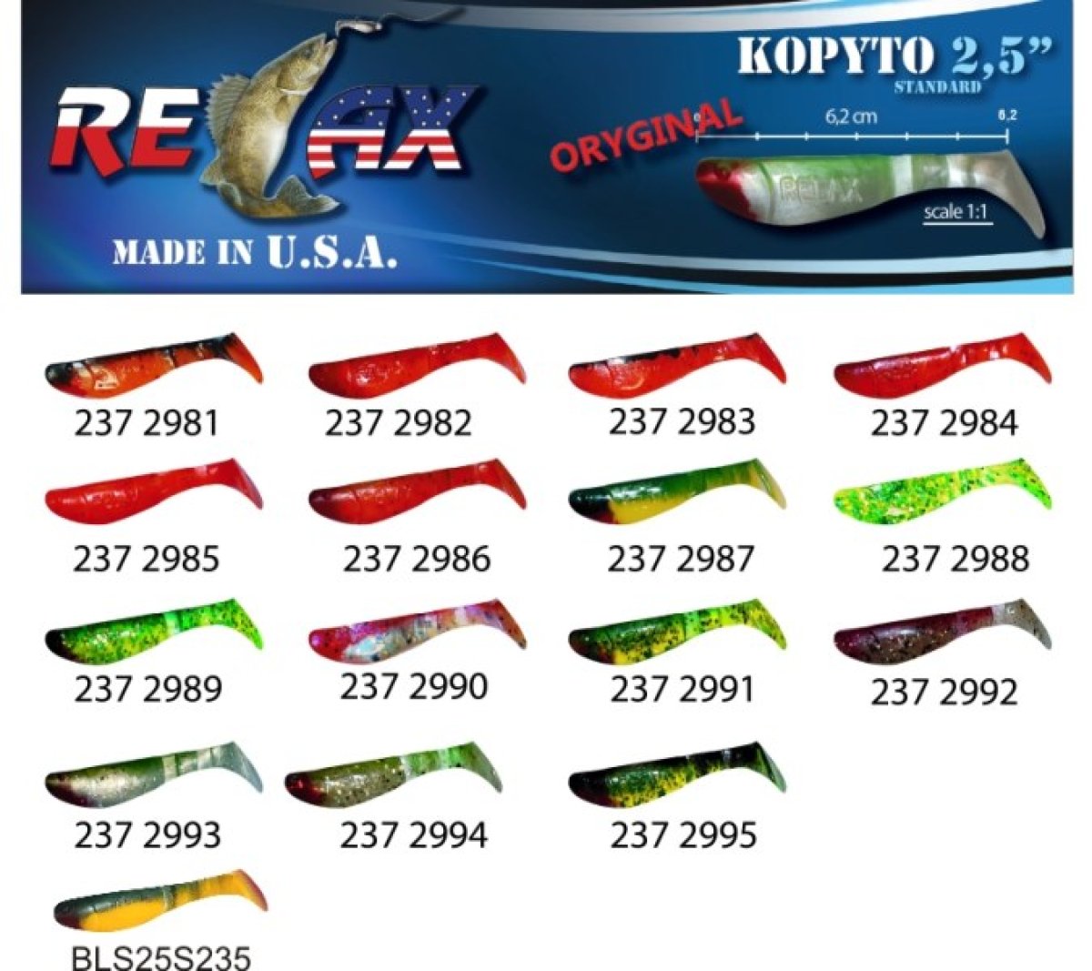 kopyto RK 2,5 (6,2cm) cena 1ks/bal10ks 2982