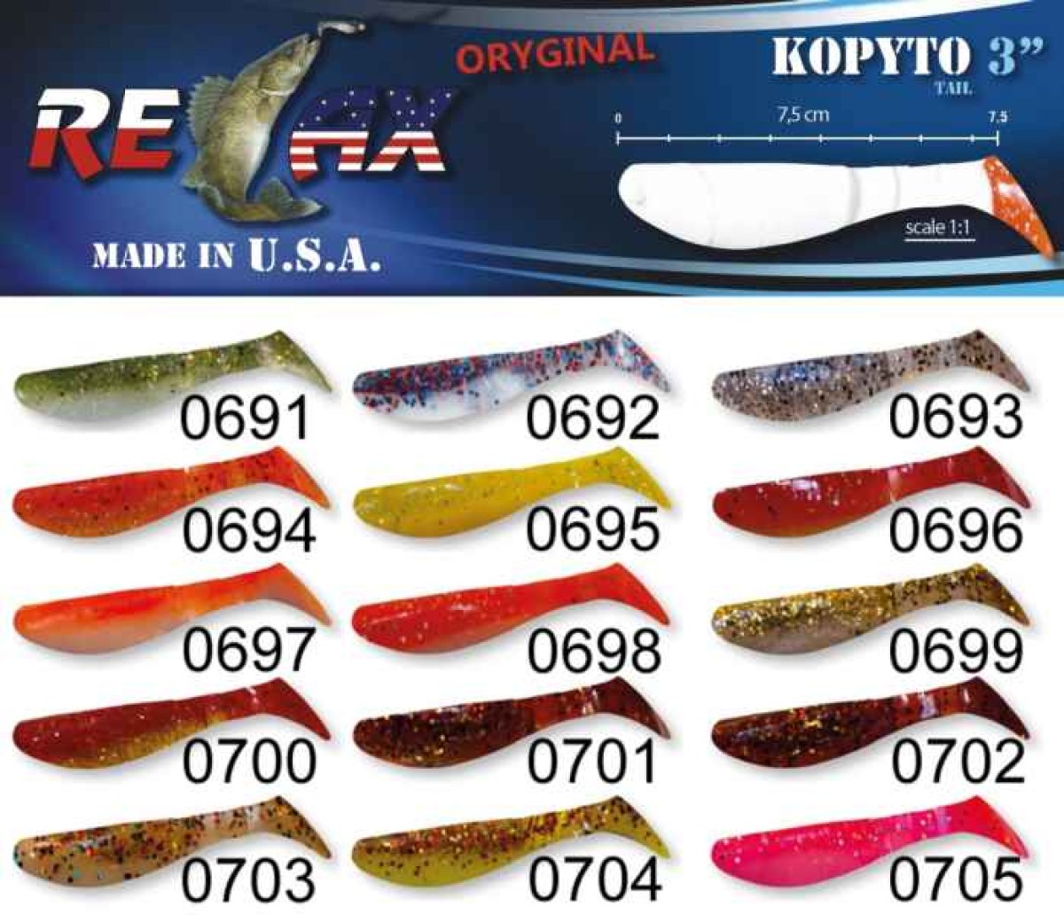 kopyto RK3-7,5cm 10ks v bal. barva 0698