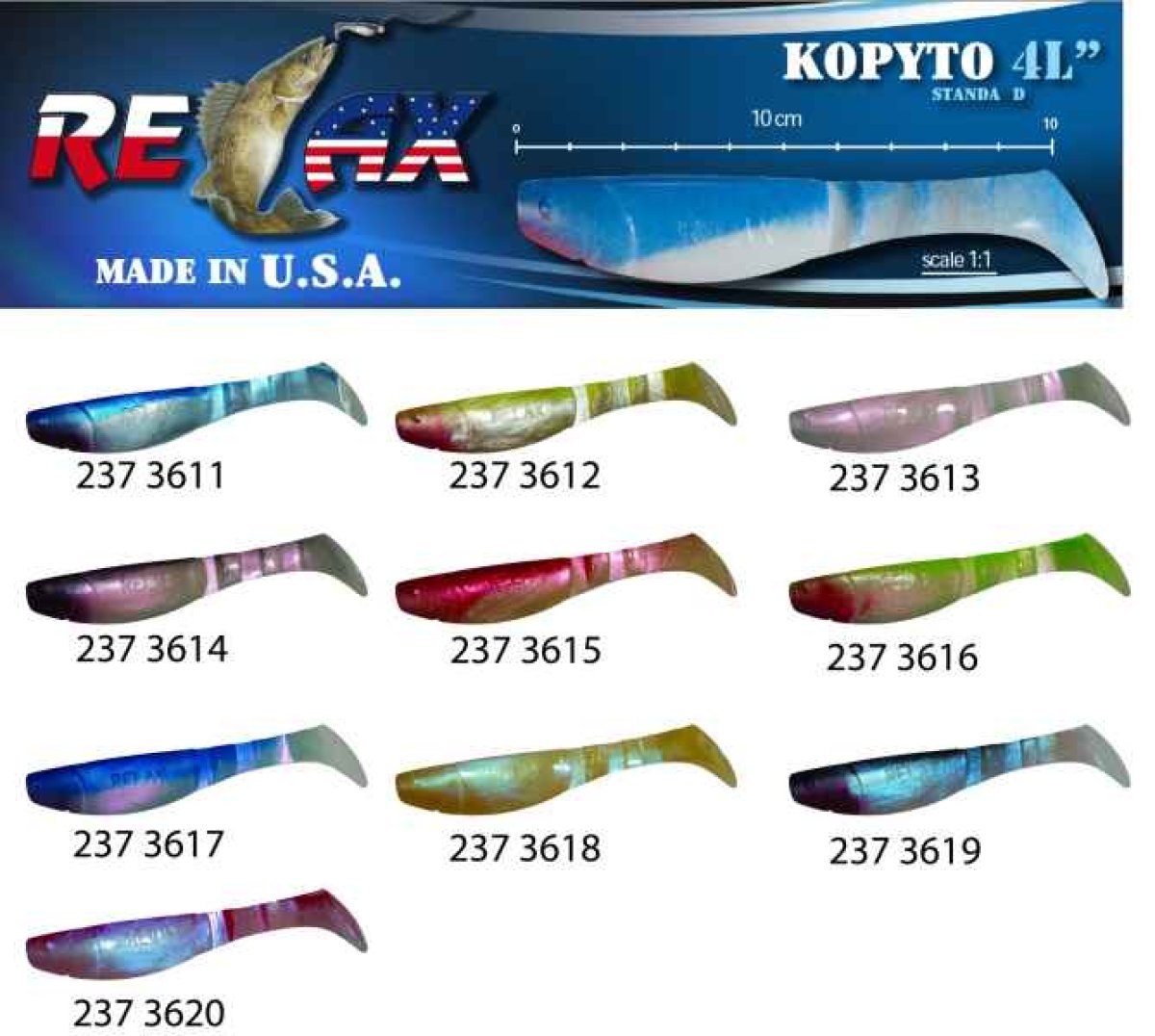 kopyto RK4-10cm - přívlačová nástraha 3611
