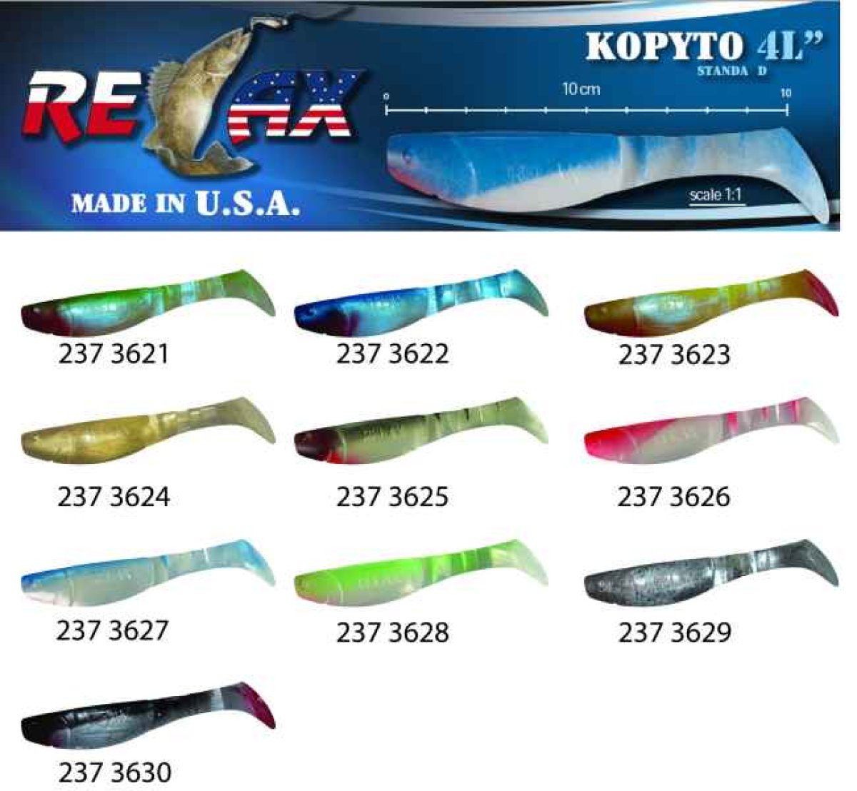 kopyto RK4-10cm - přívlačová nástraha 3624