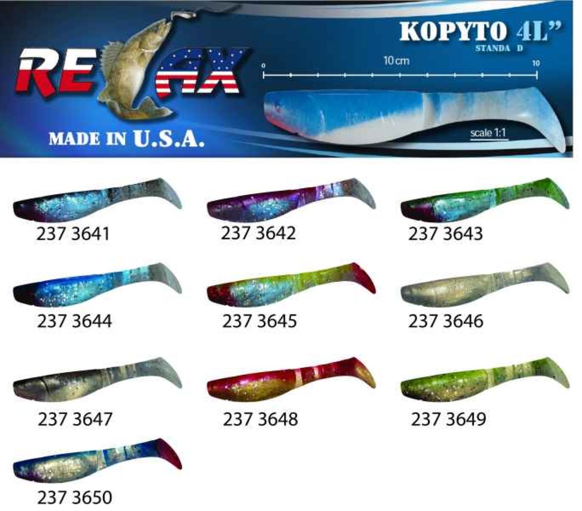 kopyto RK4-10cm - přívlačová nástraha 3641R