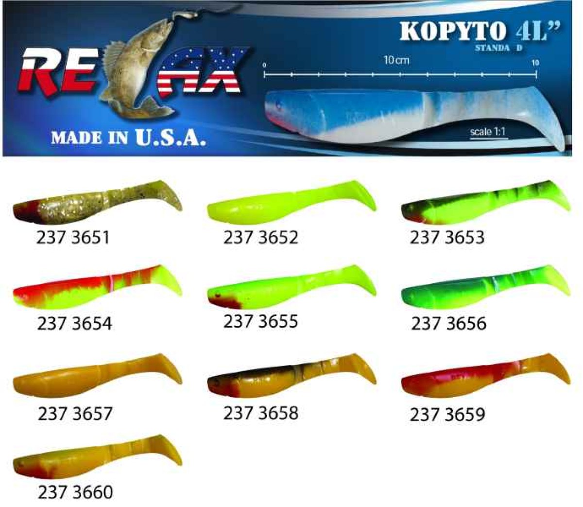 kopyto RK4-10cm - přívlačová nástraha 3660R