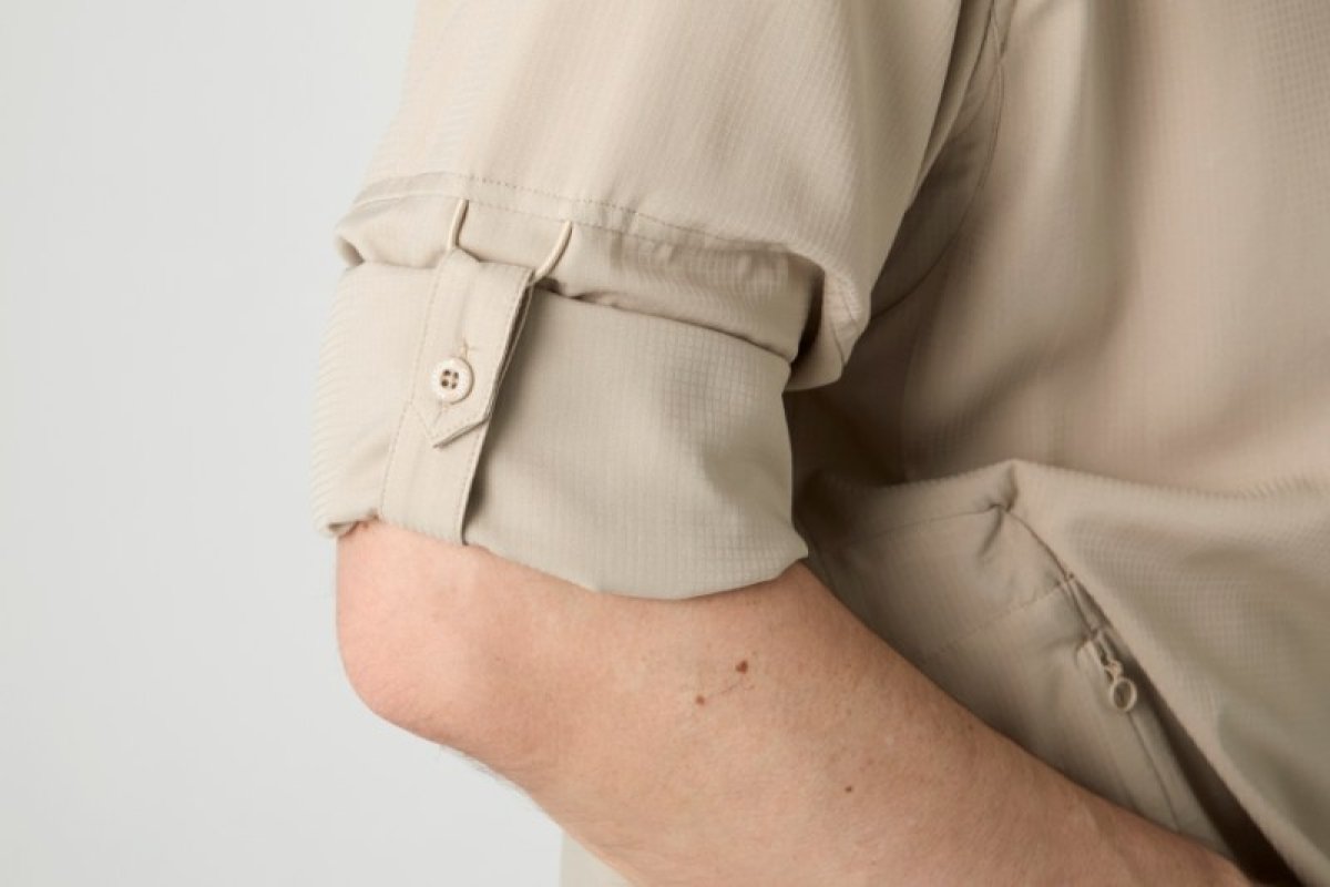 Košile s dlouhým rukávem Ezmar Light khaki XL