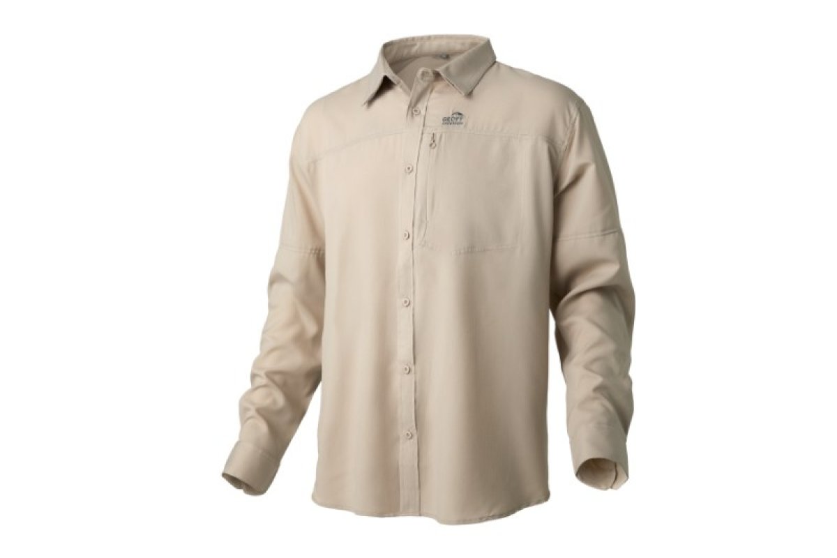 Košile s dlouhým rukávem Ezmar Light khaki XXL