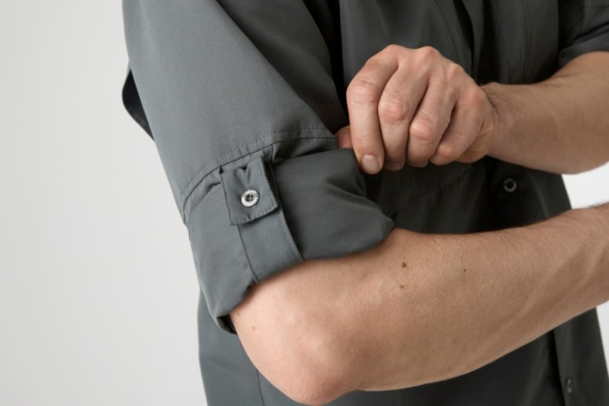 Košile s dlouhým rukávem Ezmar mid weight soft šedá 3XL