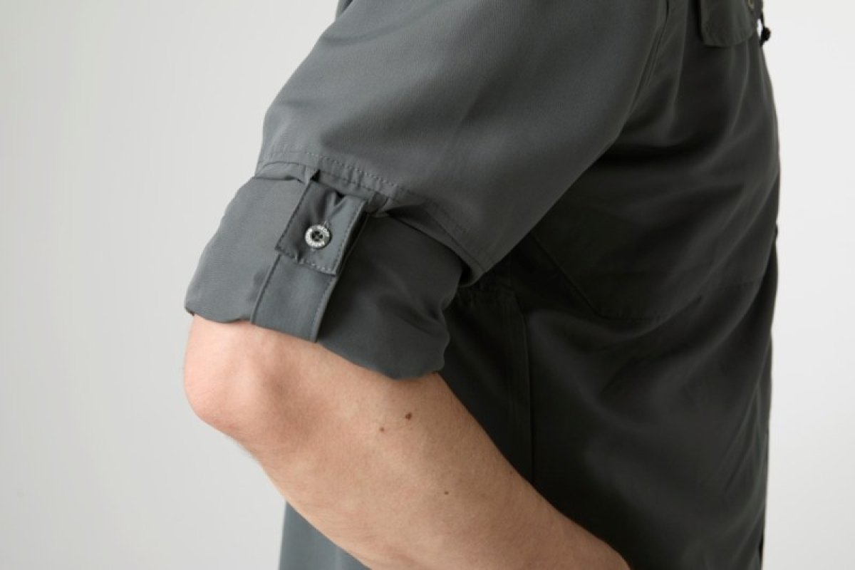 Košile s dlouhým rukávem Ezmar mid weight soft šedá 3XL