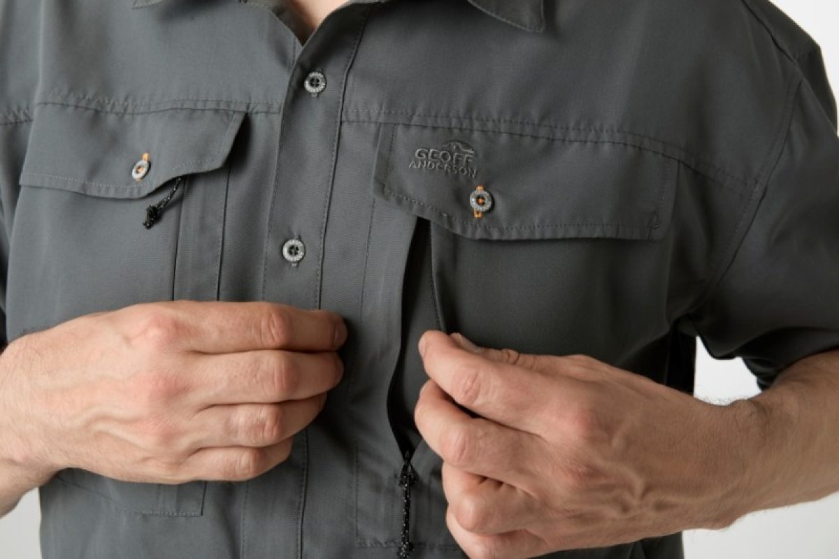 Košile s dlouhým rukávem Ezmar mid weight soft šedá 3XL