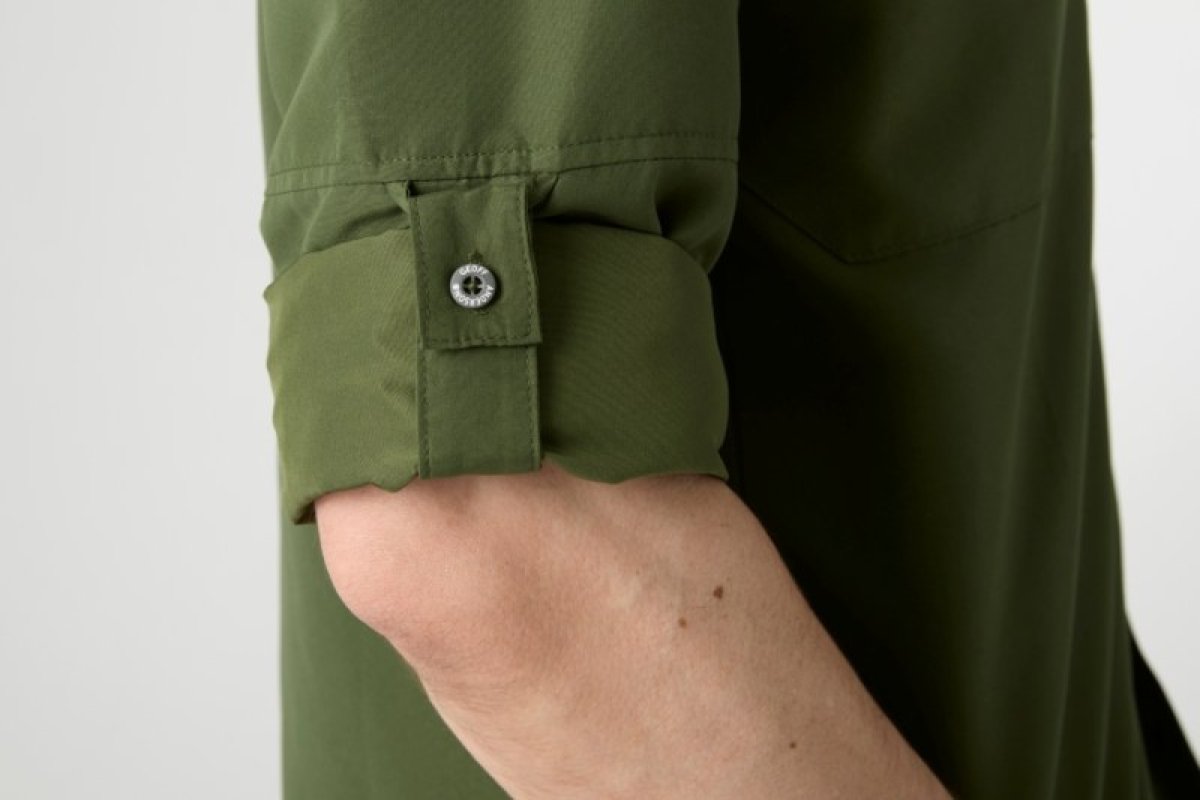 Košile s dlouhým rukávem Ezmar mid weight soft zelená 3XL