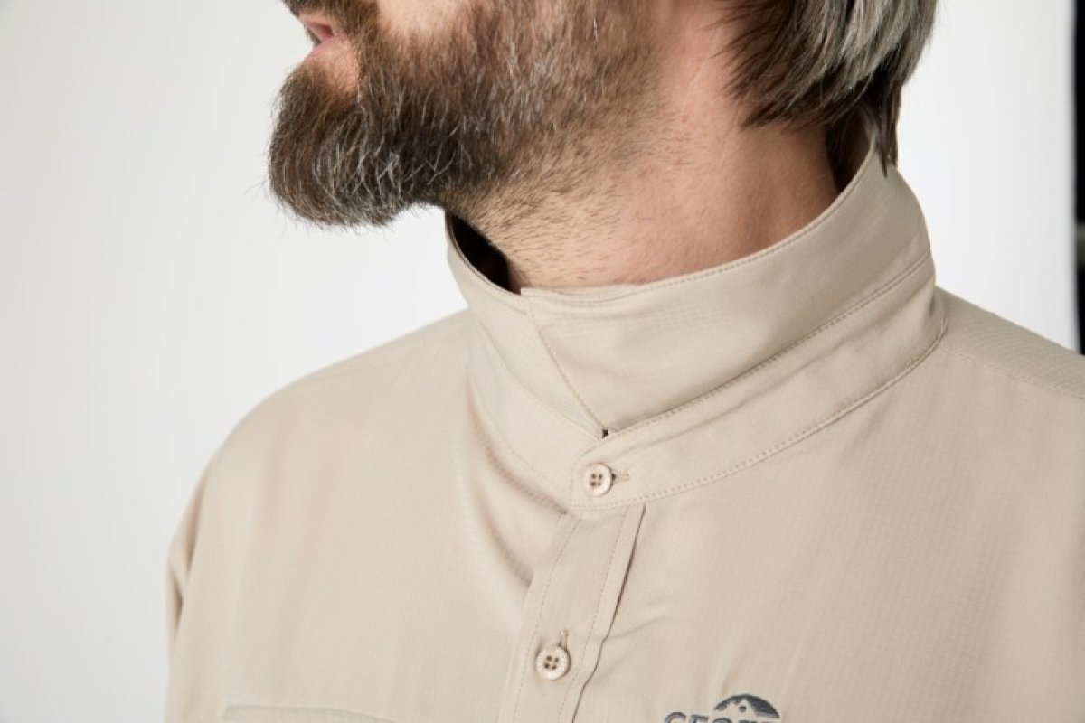 Košile s krátkým rukávem Ezmar Light khaki M