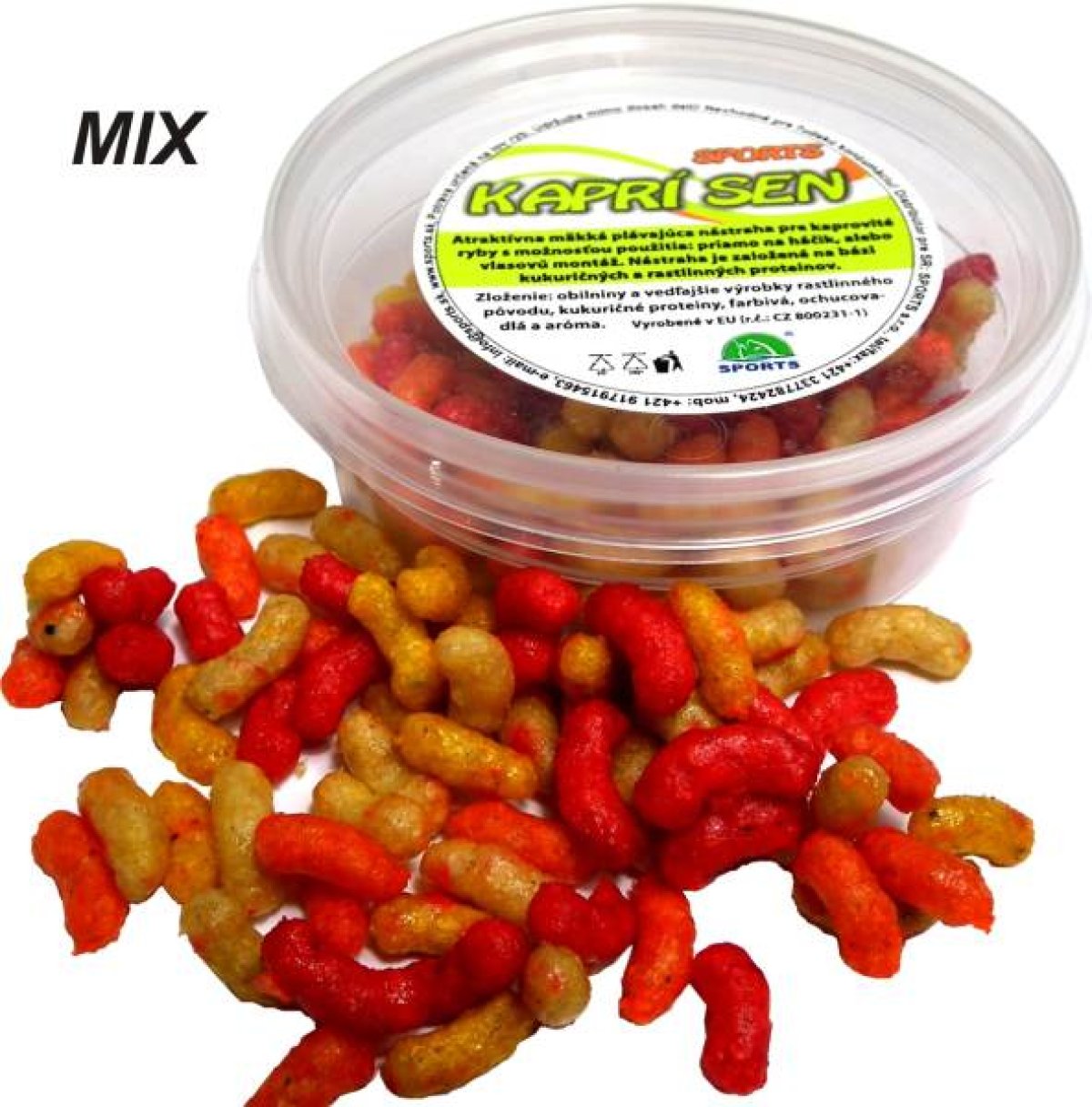 Kostní červ SPORTS 150 ml plovoucí Barevný Mix
