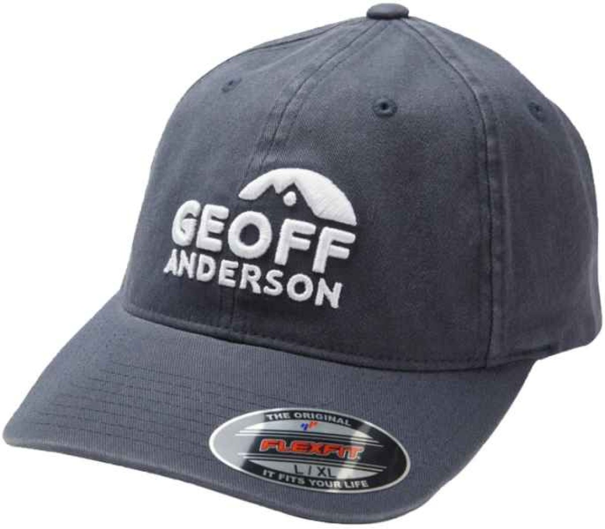 Kšiltovka Geoff Anderson Flexfit Washed modrá 3D logo S/M Kšiltovka Geoff Anderson Flexfit Washed modrá 3D logo S/M