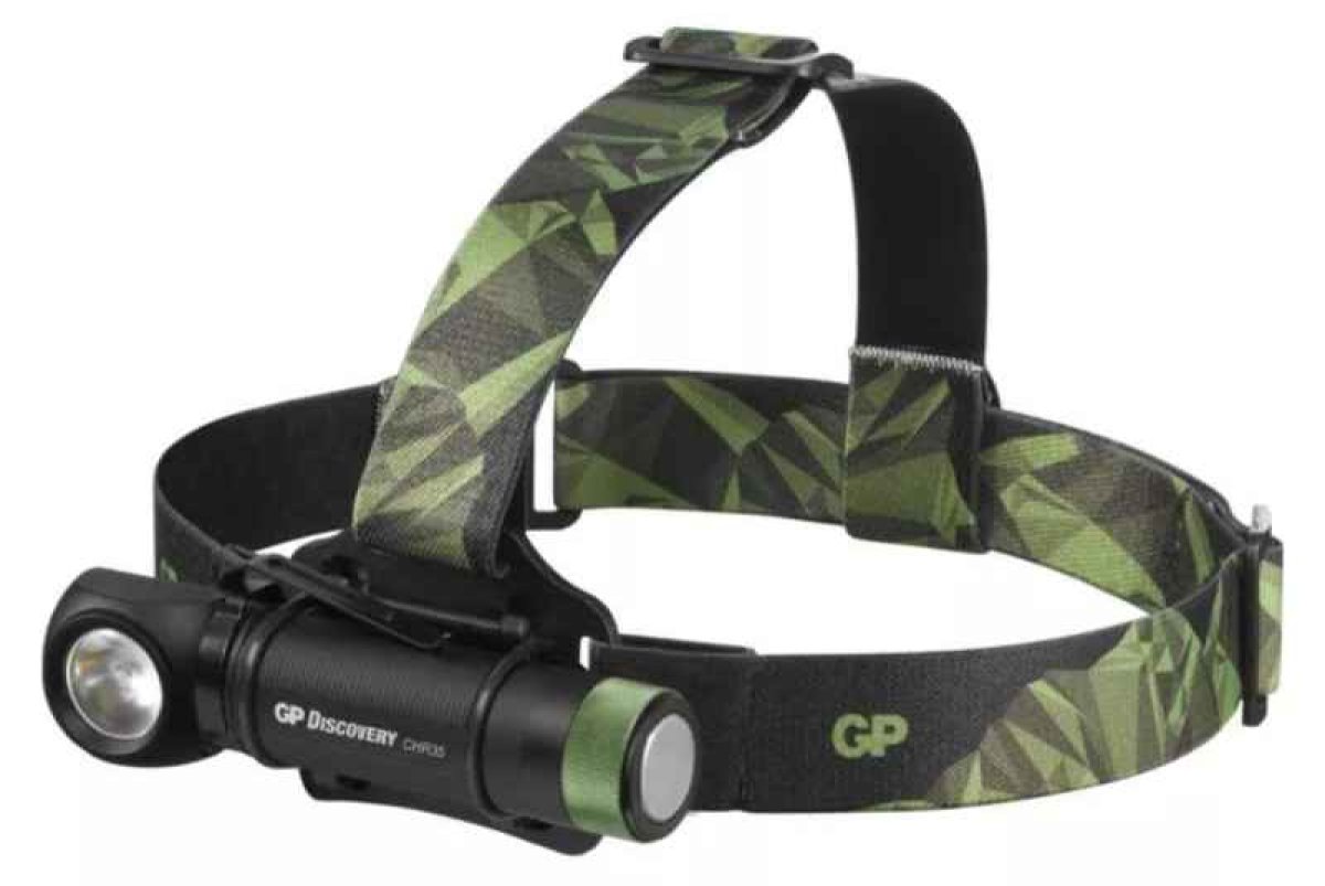 LED nabíjecí čelovka GP Discovery CHR35, 600 lm