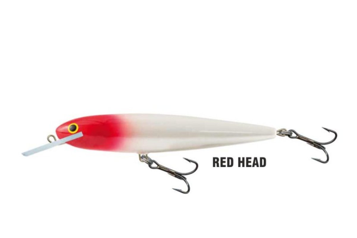 Limitovaná edice Salmo White Fish 13cm plovoucí Red Head