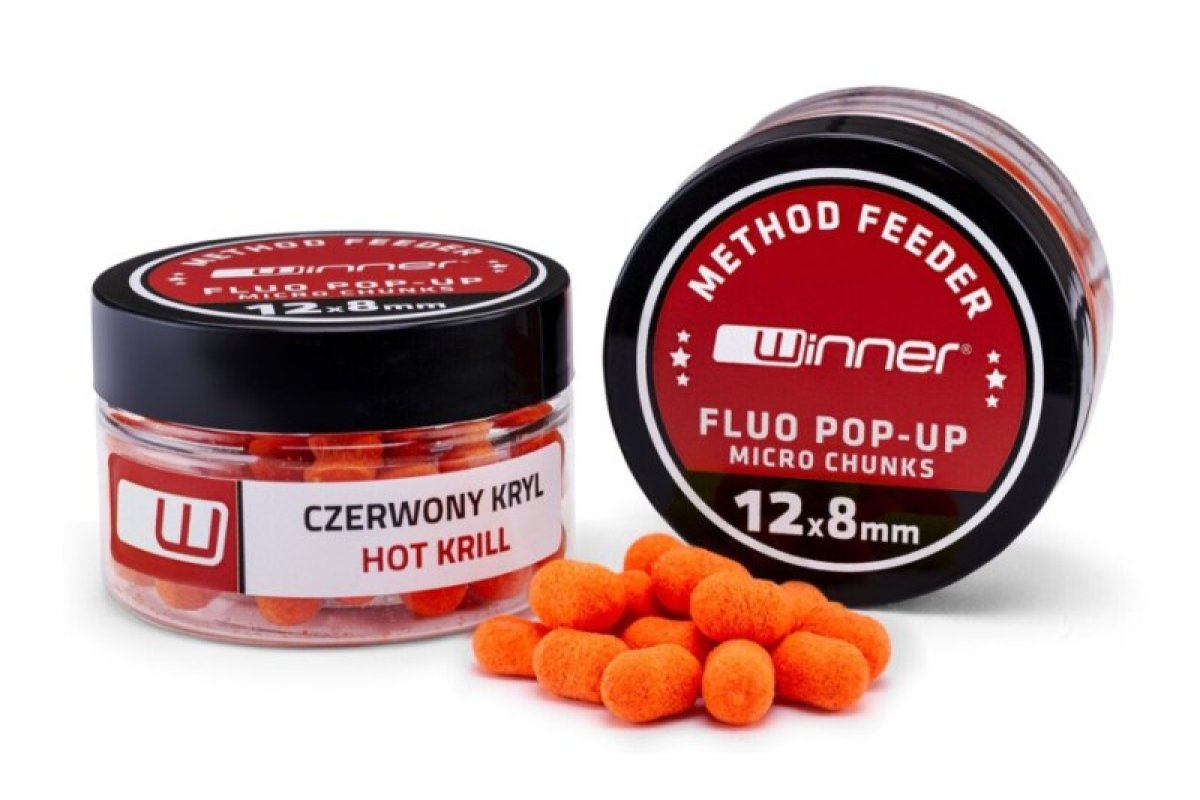 Method Feeder Fluo Pop-Up Micro Chunks 12x8mm / 20g Jahoda
