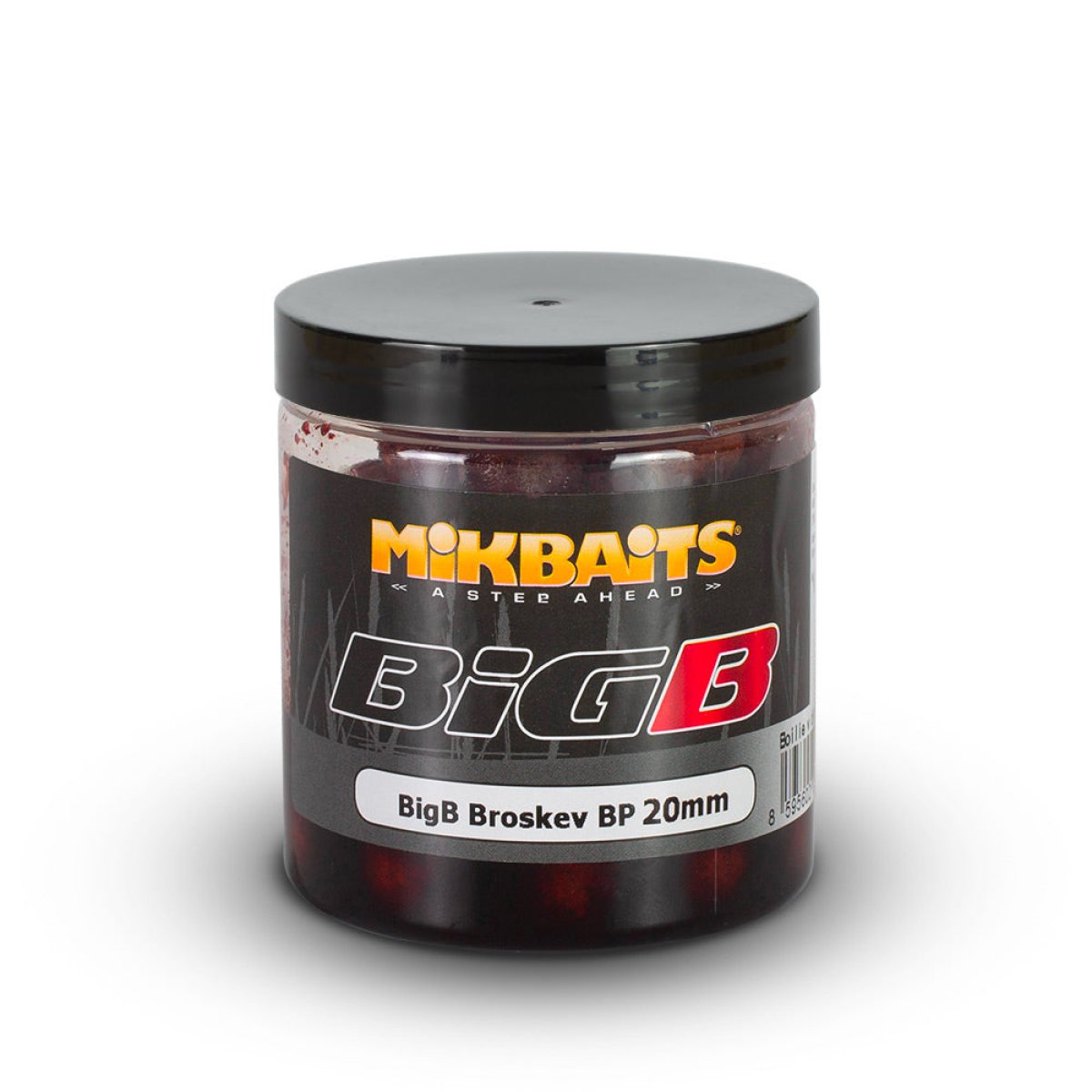 Mikbaits BiG boilie v dipu 250ml BigB Broskev Black pepper - 20mm