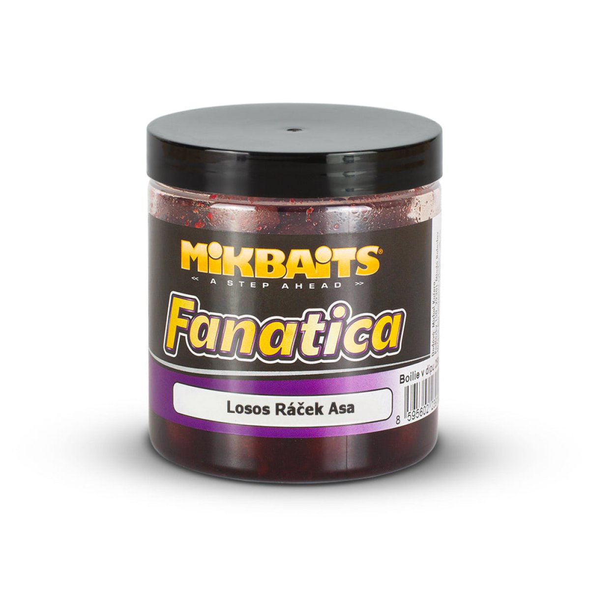 Mikbaits Fanatica boilie v dipu 250ml Losos Ráček Asa 724