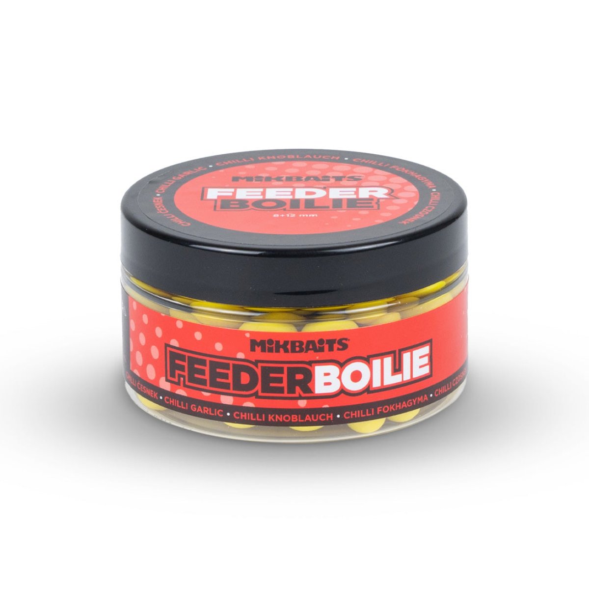 Mikbaits Feeder boilie 100ml Chilli Česnek - 8 + 12 mm