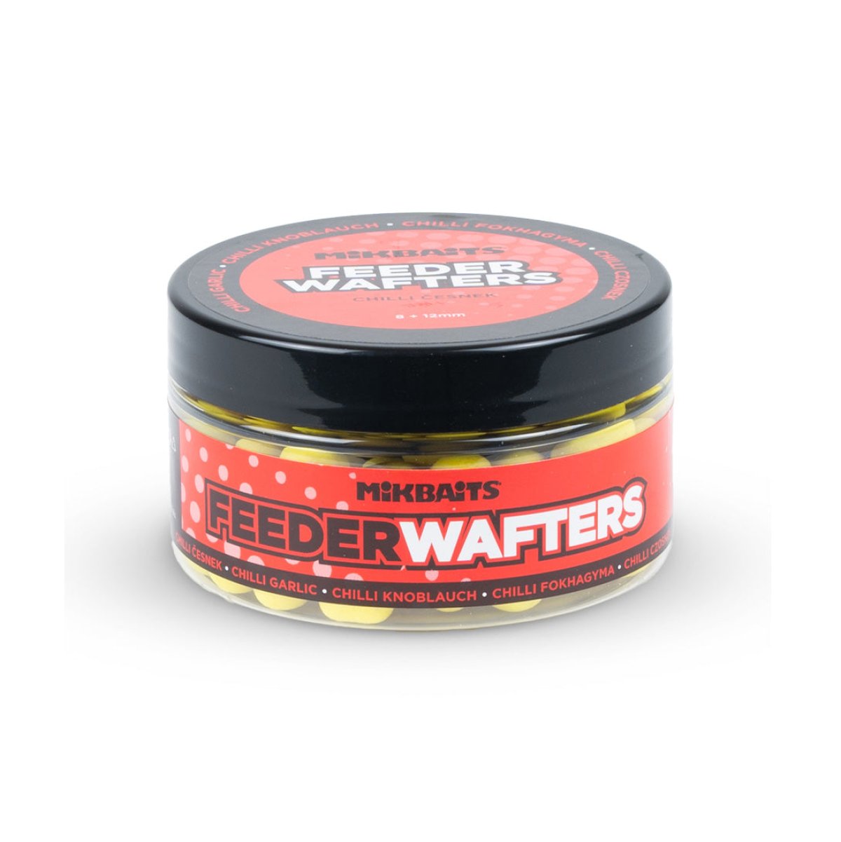 Mikbaits Feeder wafters 100ml Chilli Česnek - 8 + 12 mm
