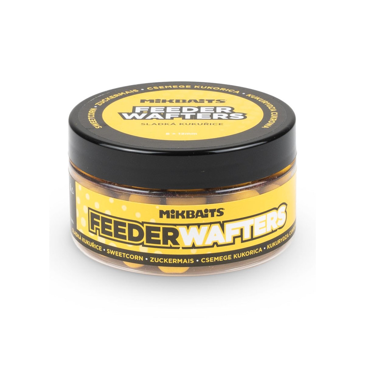 Mikbaits Feeder wafters 100ml Sladká kukuřice - 8 + 12 mm