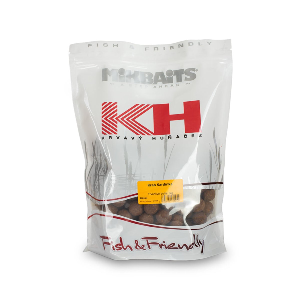 Mikbaits Krvavý Huňáček boilie Švestka Oliheň - 1kg 20mm