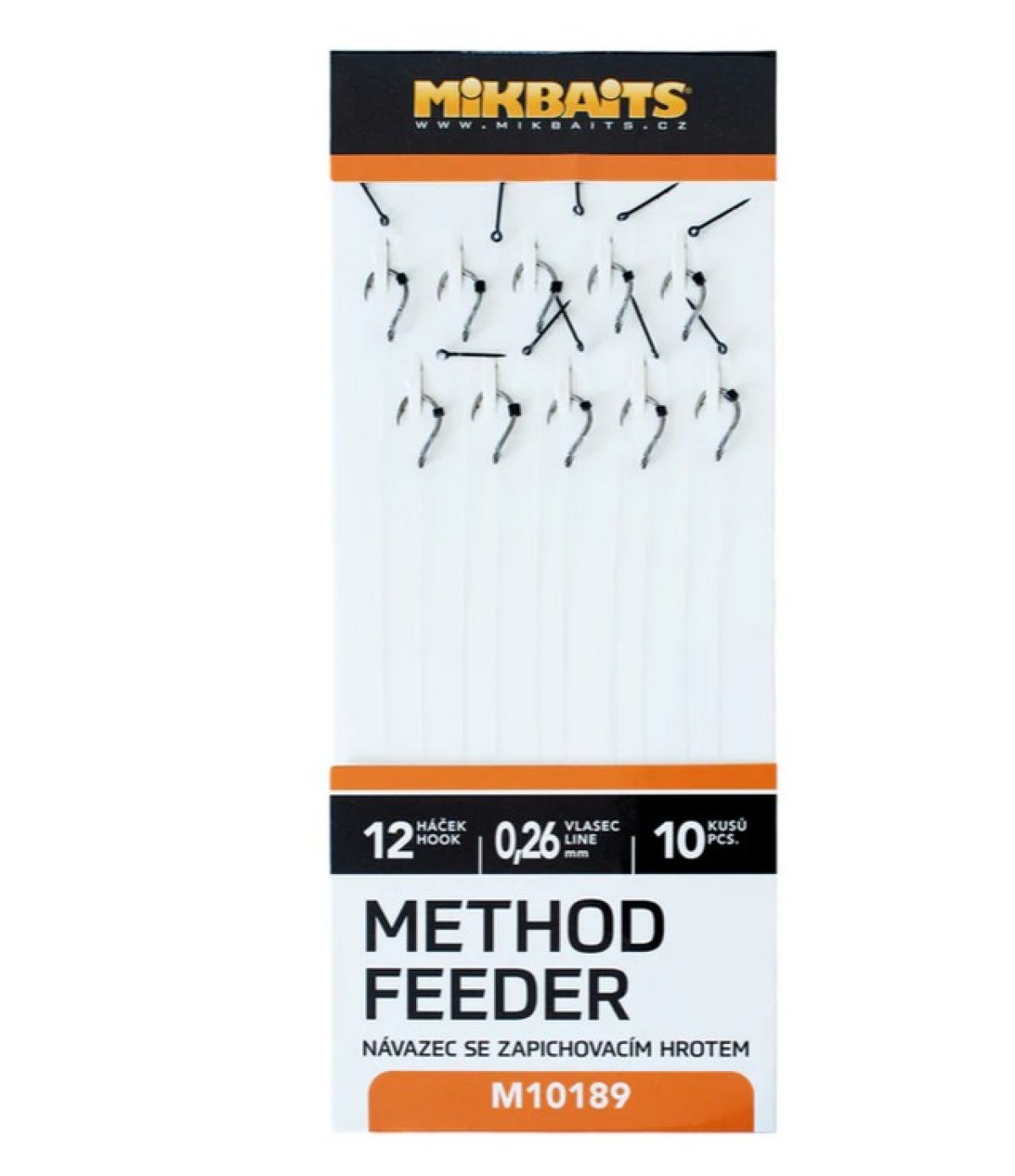Mikbaits Method Feeder Návazce se zapichovacím hrotem č.12 - 10 ks