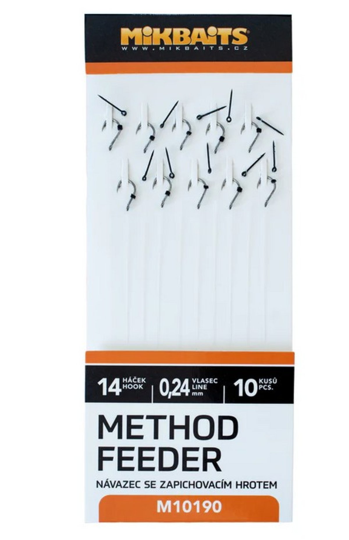 Mikbaits Method Feeder Návazce se zapichovacím hrotem č.14 - 10 ks