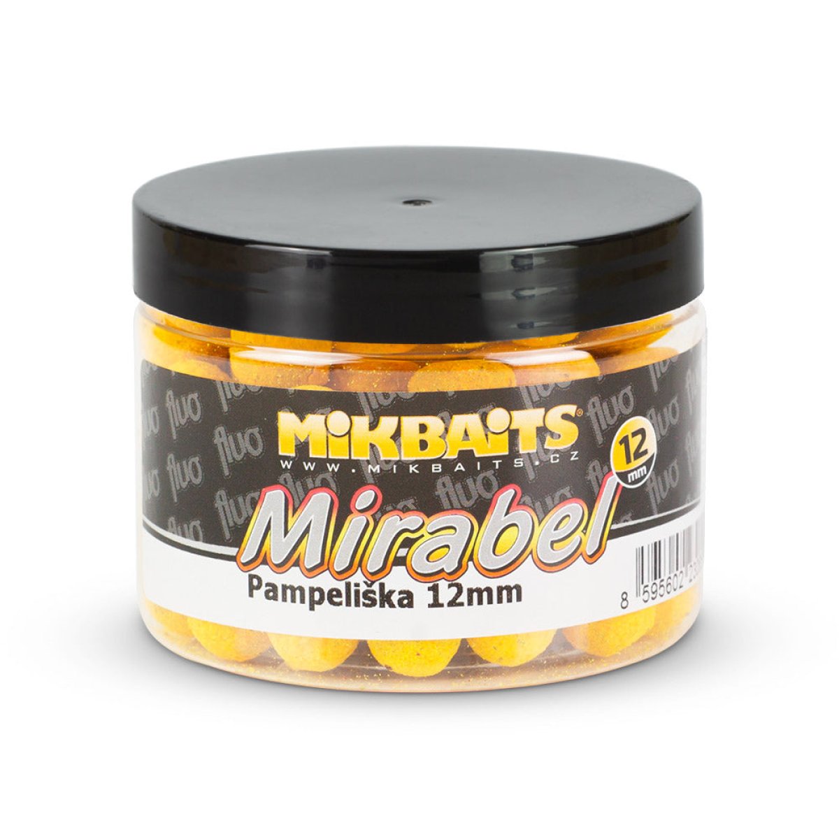 Mikbaits Mirabel Fluo boilie 150ml Pampeliška - 12mm