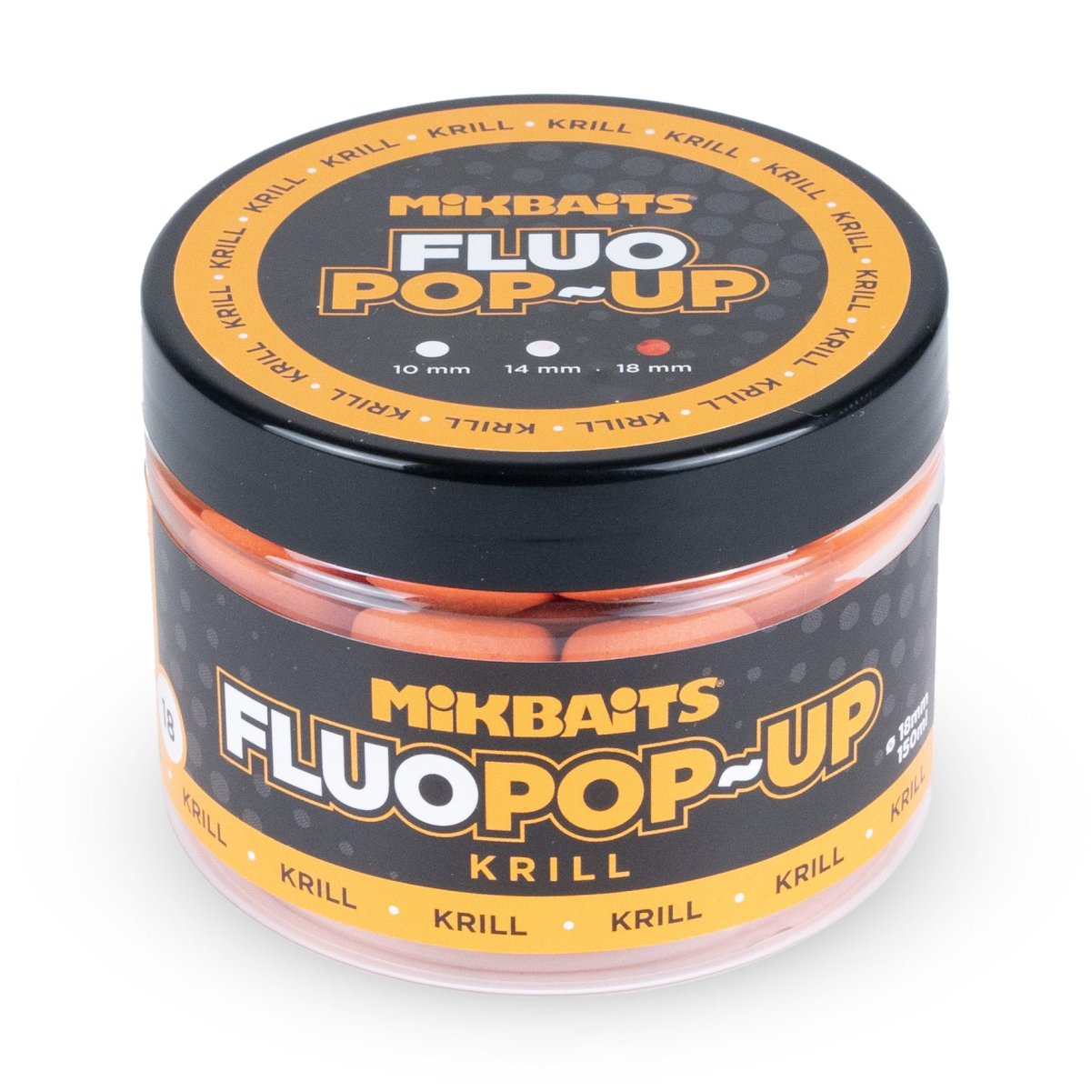 Mikbaits Plovoucí fluo boilie 150ml Krill 609