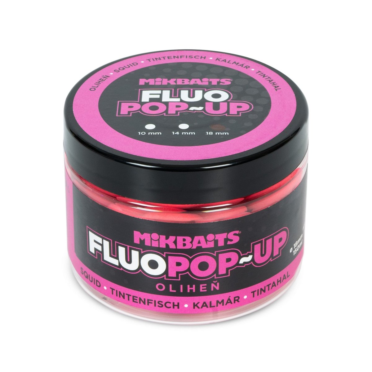 Mikbaits Plovoucí fluo boilie 150ml Oliheň 610