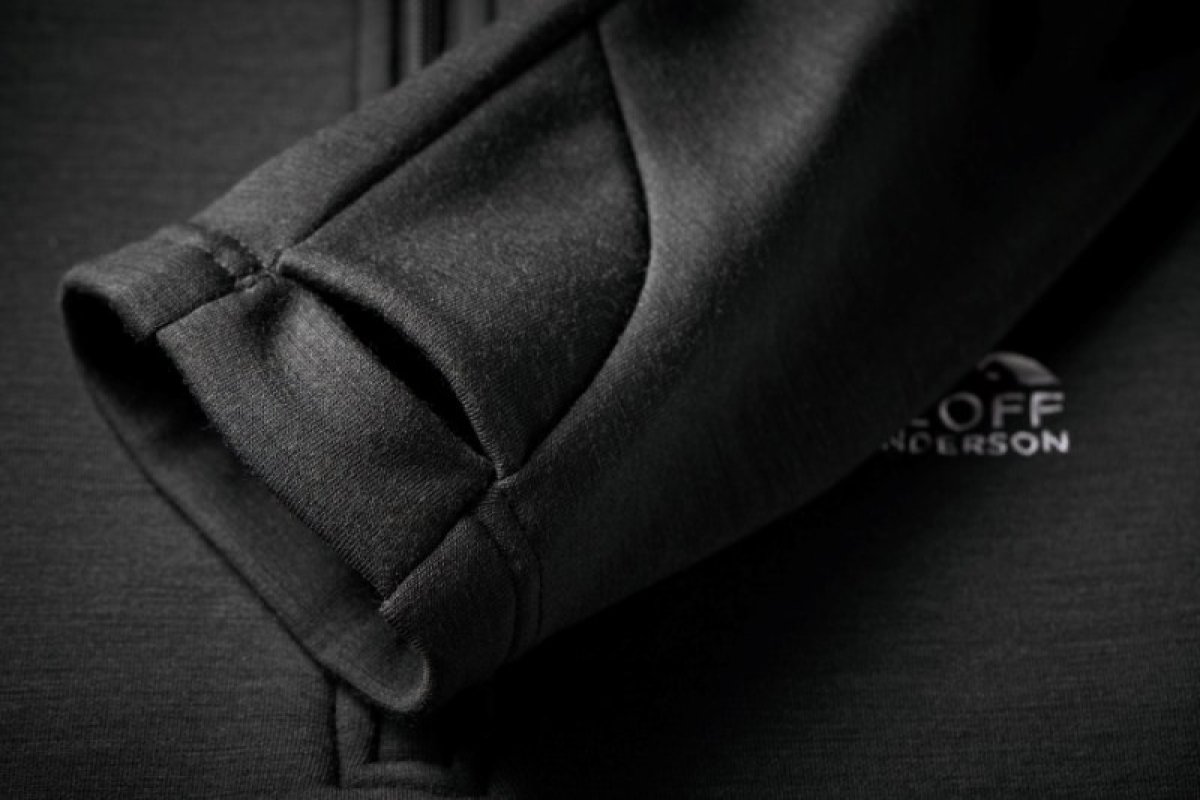 Mikina s kapucí Geoff Anderson WizWool 335 černá XXXXL 7392