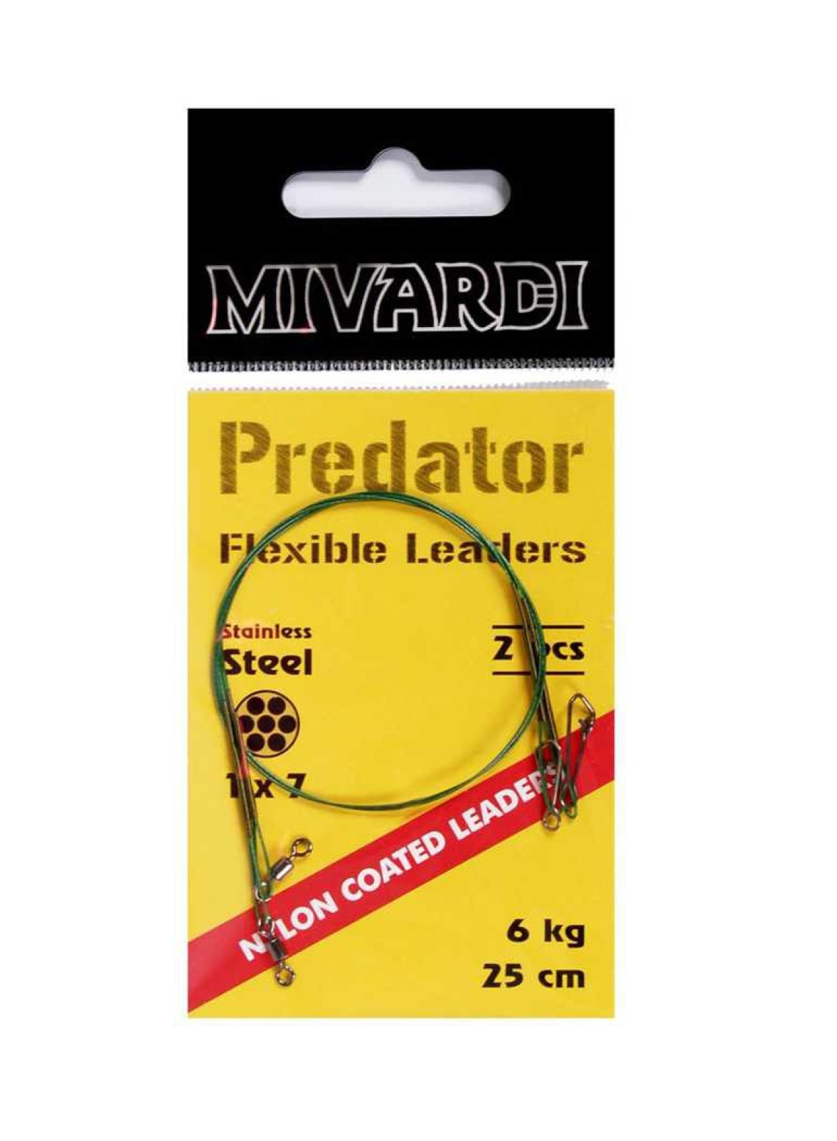 Mivardi Predator - lanko obratlík + karabinka 9 kg Mivardi Predator - lanko obratlík + karabinka 9 kg