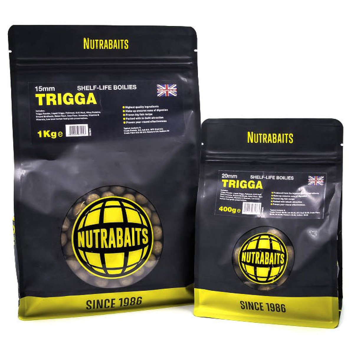 Nutrabaits trvanlivé boilie Trigga 400g 1385