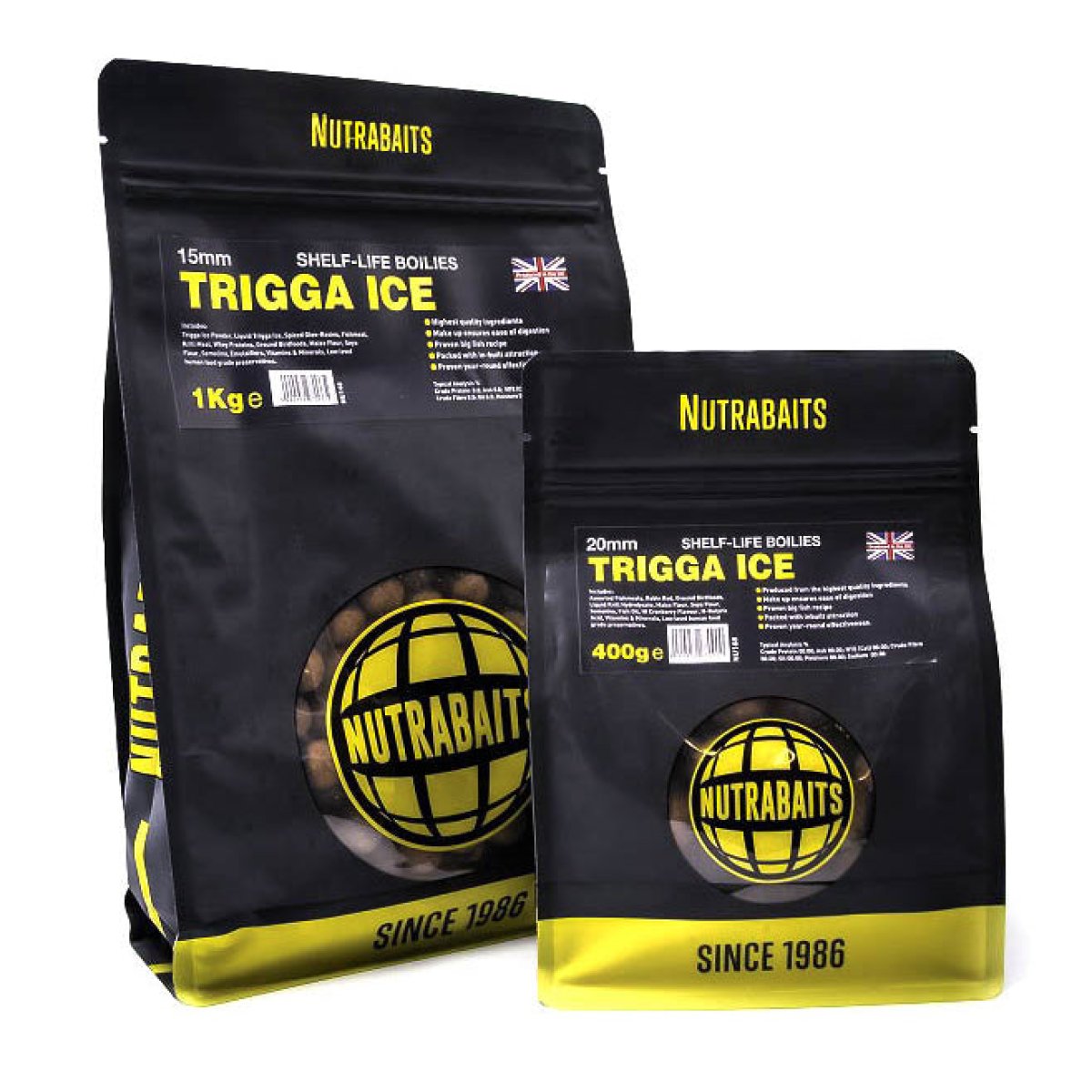 Nutrabaits trvanlivé boilie Trigga Ice 400g 1386