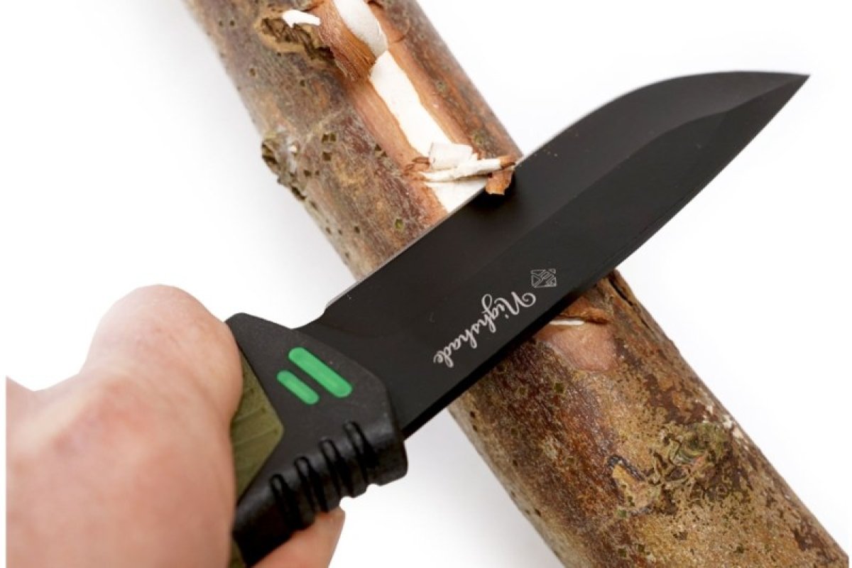 Nůž Nighshade olivový s pouzdrem 25cm + podpalovač