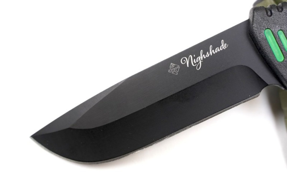 Nůž Nighshade olivový s pouzdrem 25cm + podpalovač