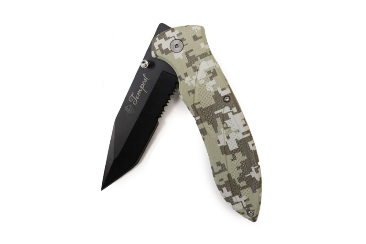 Nůž skládací Tempest maskáč 22cm