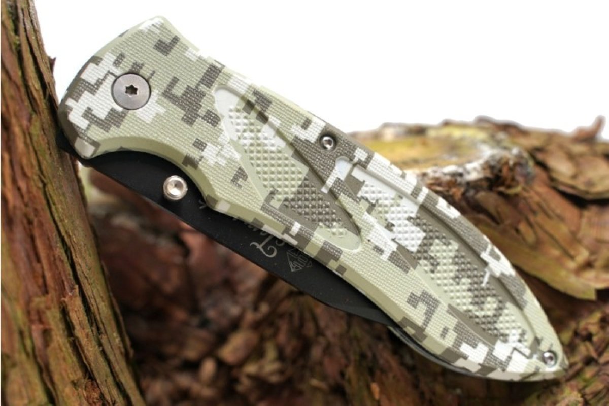 Nůž skládací Tempest maskáč 22cm