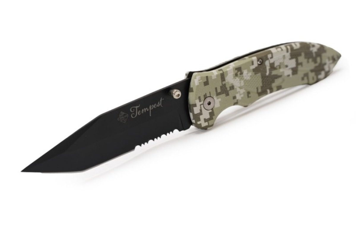 Nůž skládací Tempest maskáč 22cm
