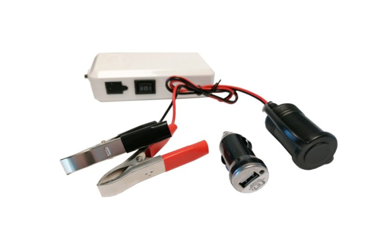 Okysličovač AA BatterieUSB auto adaptér svorky
