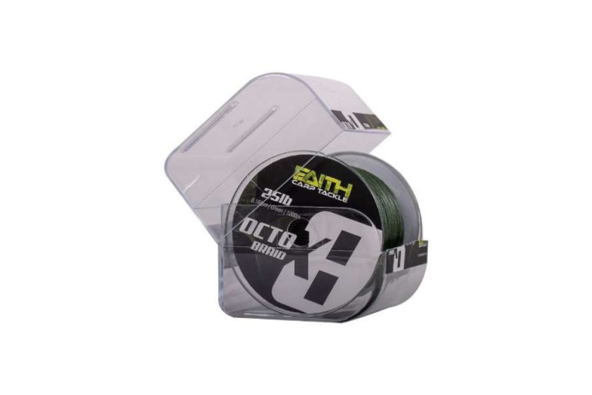 Pletená šňůra Faith Octox 8 vláken 0,20mm/1000m/30lb