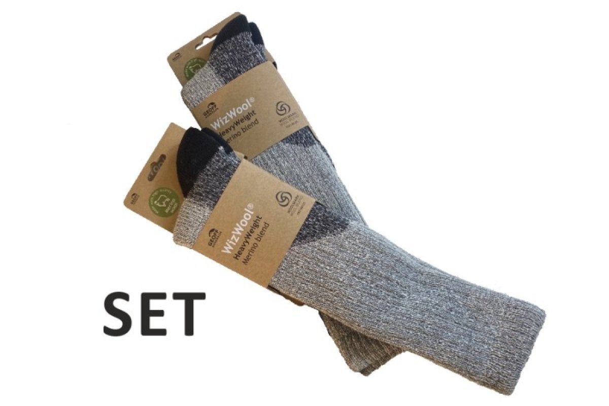 Ponožky Geoff Anderson WizWool Heavy Weight šedé 41-43 679