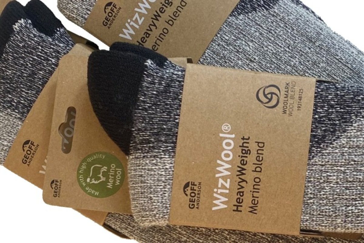 Ponožky Geoff Anderson WizWool Heavy Weight šedé 41-43 679