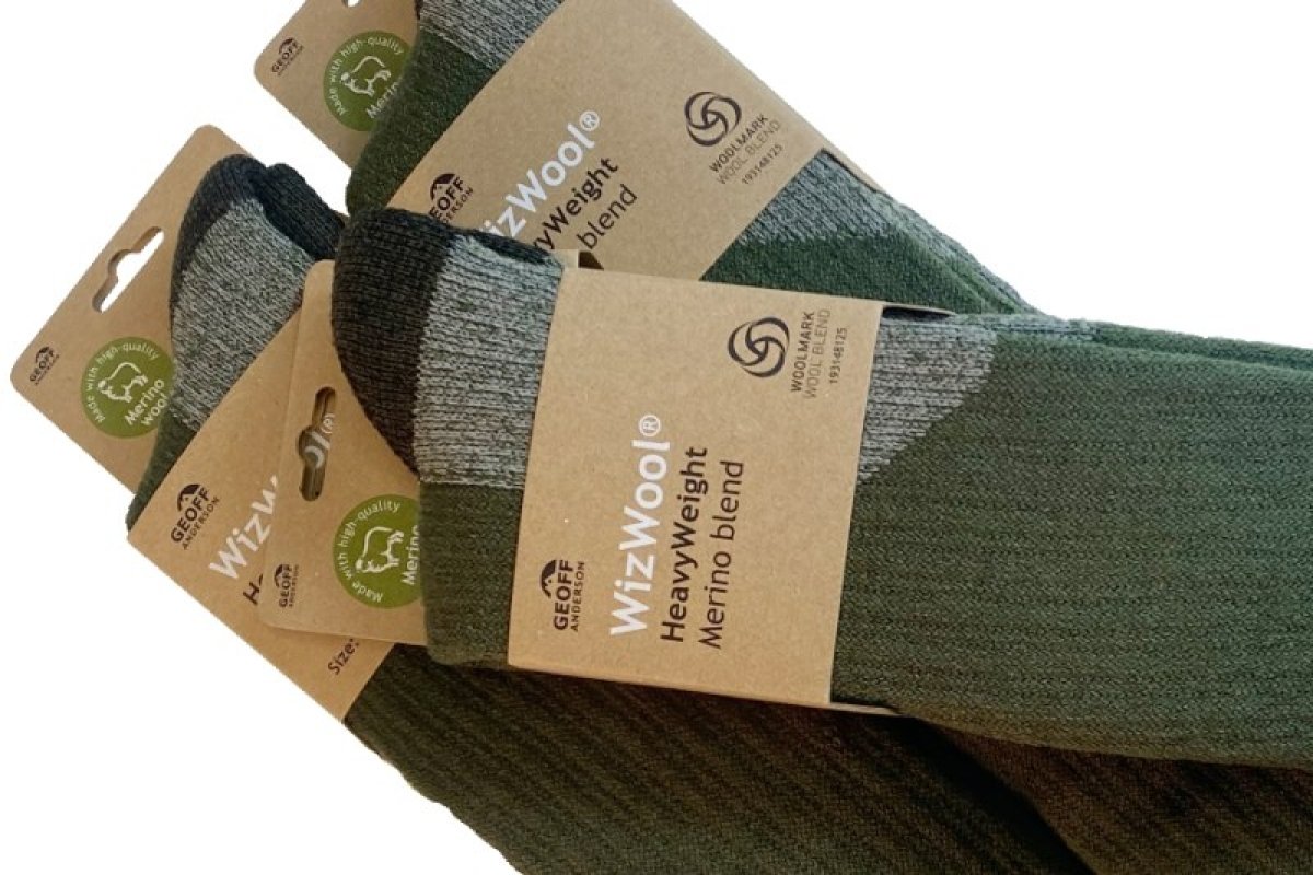 Ponožky Geoff Anderson WizWool Heavy Weight zelené 41-43 685