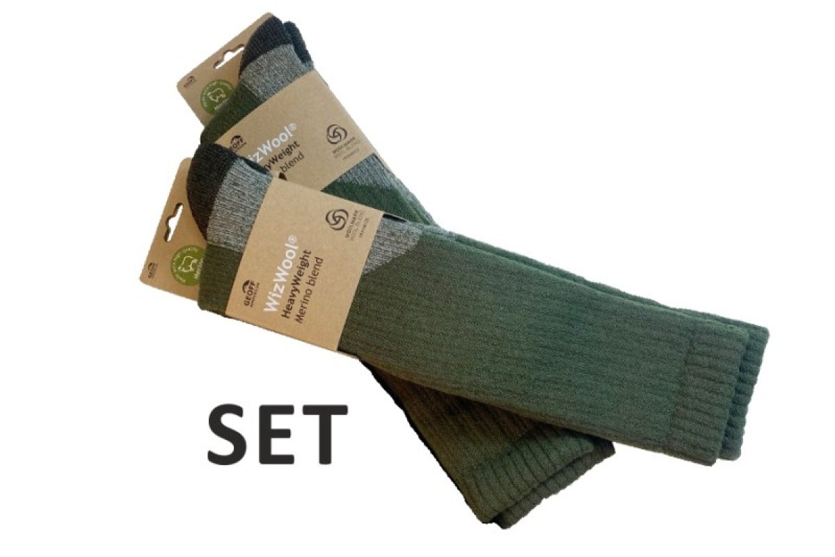 Ponožky Geoff Anderson WizWool Heavy Weight zelené 41-43 685